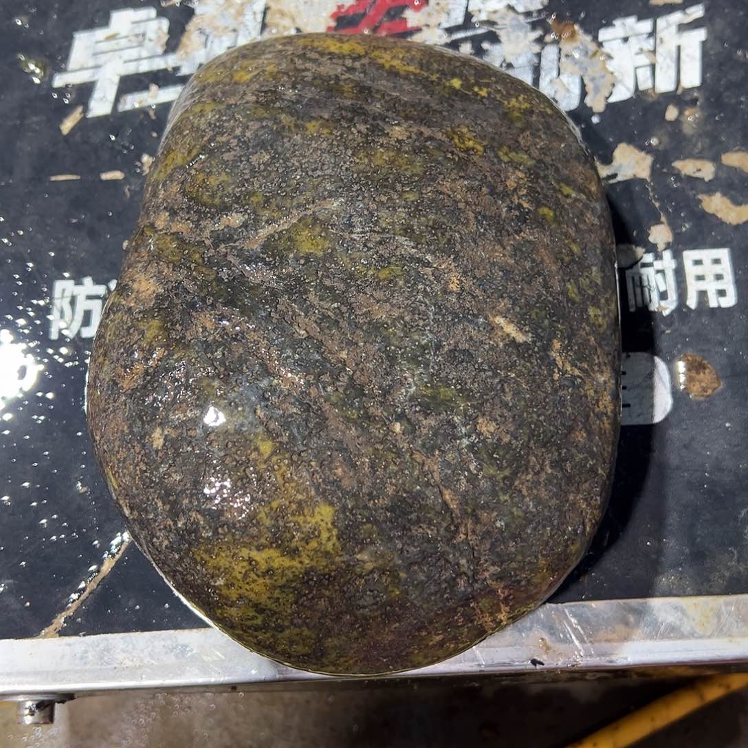 未镶嵌蛇纹石玉西藏藏玉药王石户*