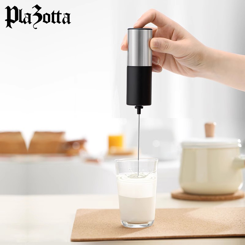德国plazotta打奶器打泡机无线手持拉花打蛋器小型搅拌棒奶泡机