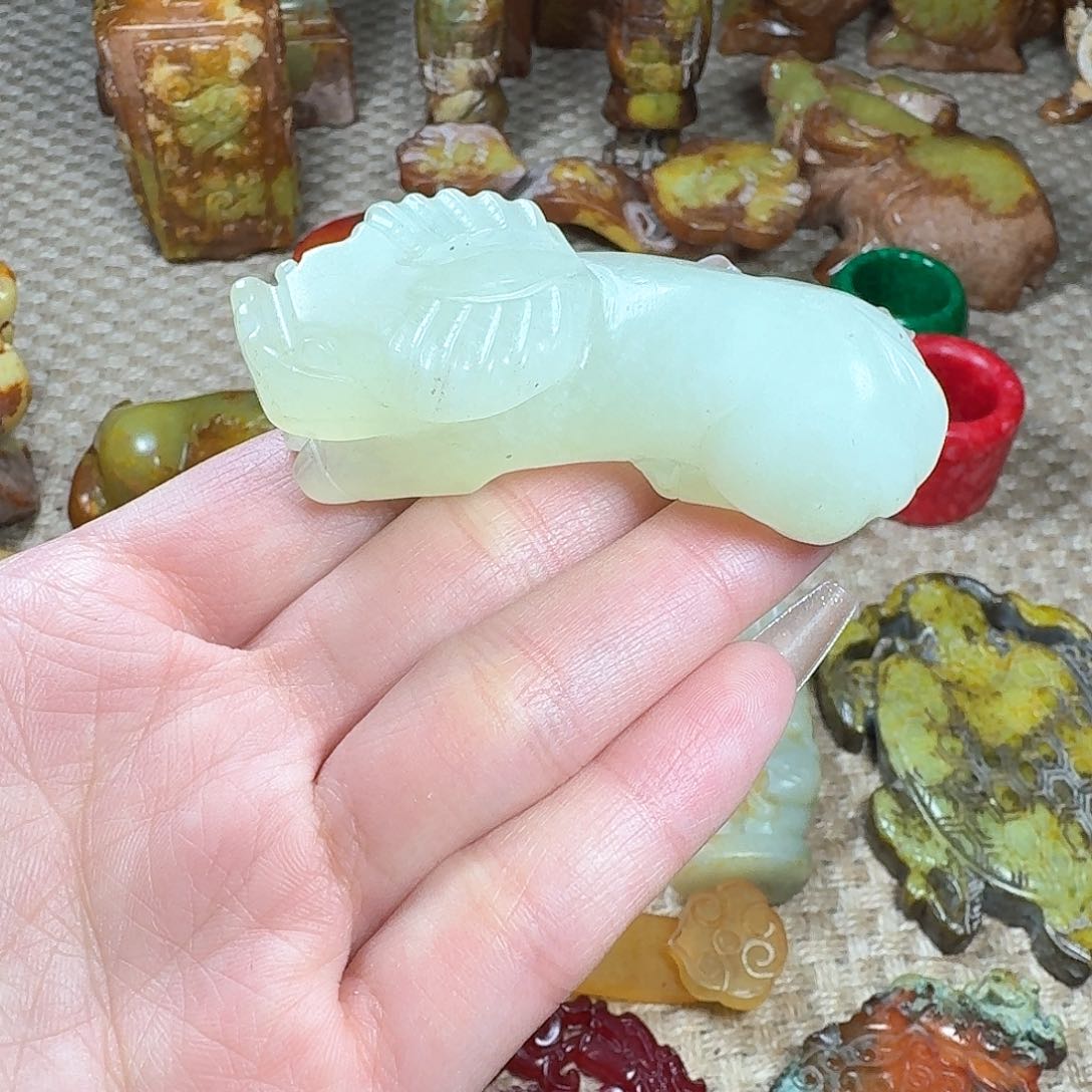 白玉菩提吊坠挂件