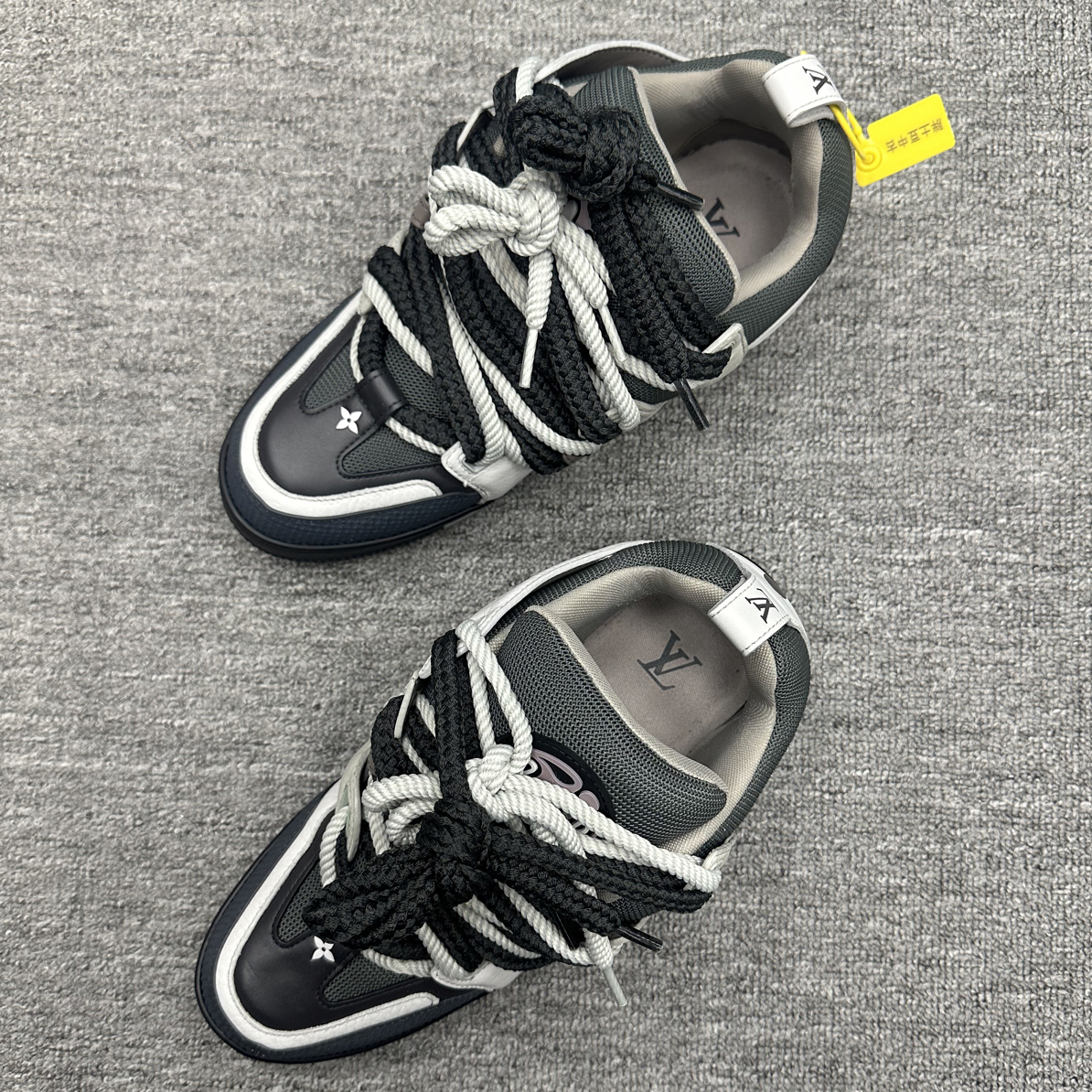 99新 LouisVuitton/路易威登 41.5 lv skate 黑灰色板鞋 99新