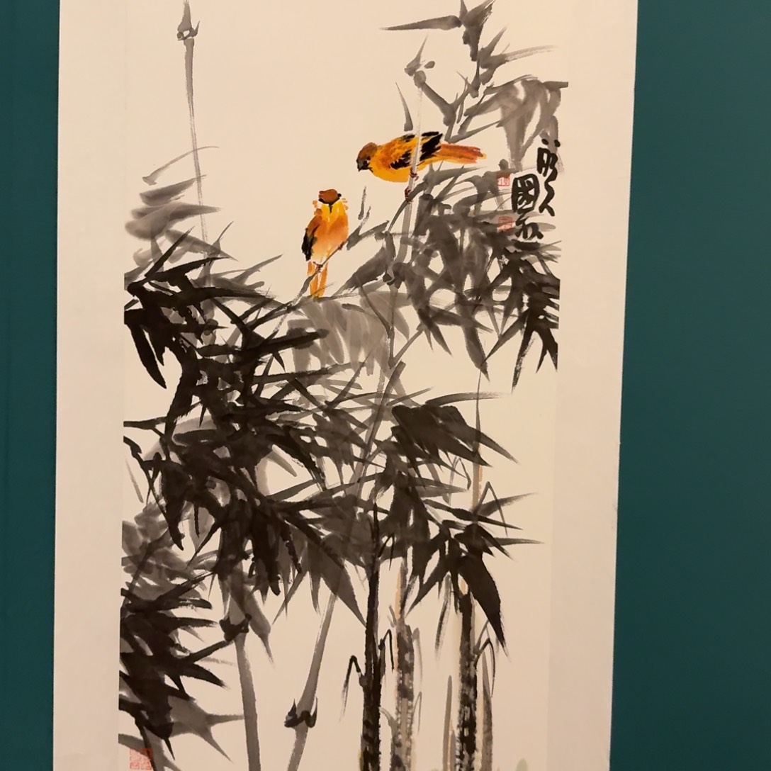 国画单老师作品画作画作