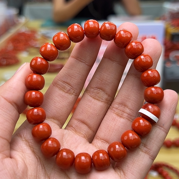 南红玛瑙多样性发一，卡9mm➕未镶嵌