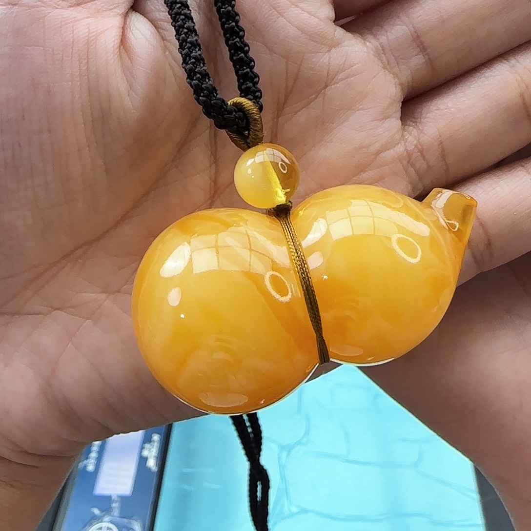 琥珀颈饰未镶嵌吊坠