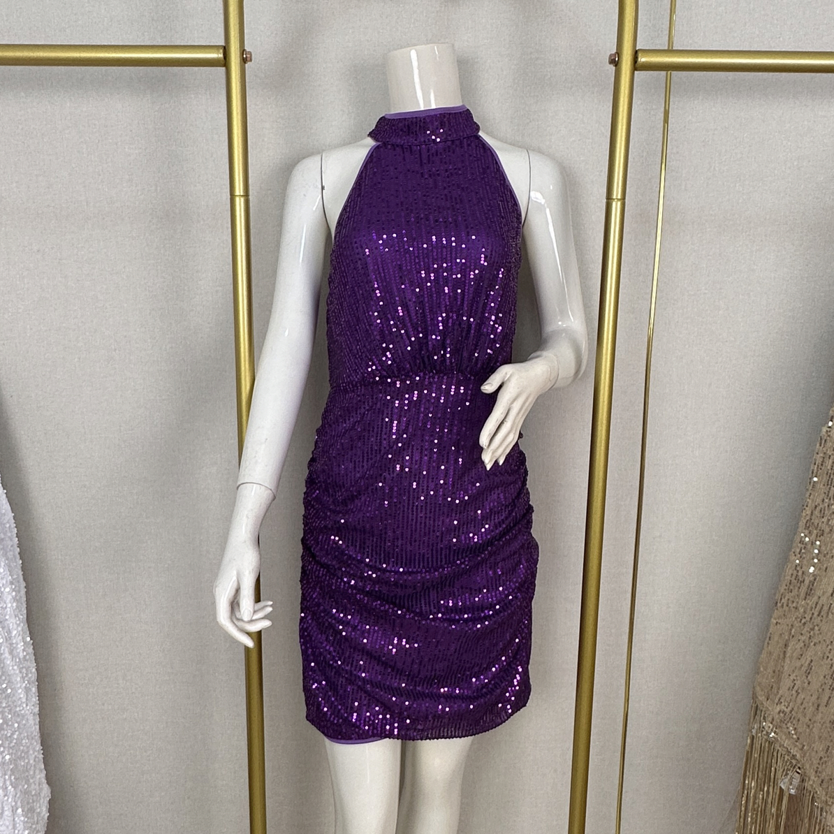 沐沐外贸重工亮片连衣裙*礼服裙【非主图款】演唱会宴会舞蹈表演