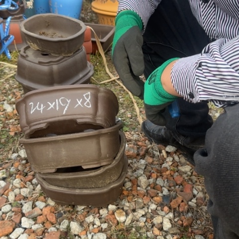 红陶紫砂花盆盆景盆栽瑕疵