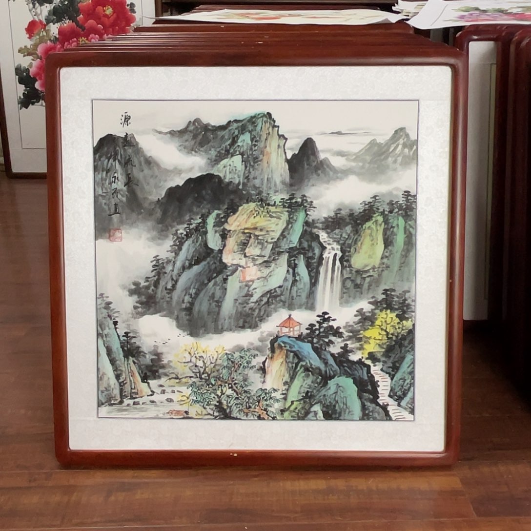 国画带框尺寸63*63厘米