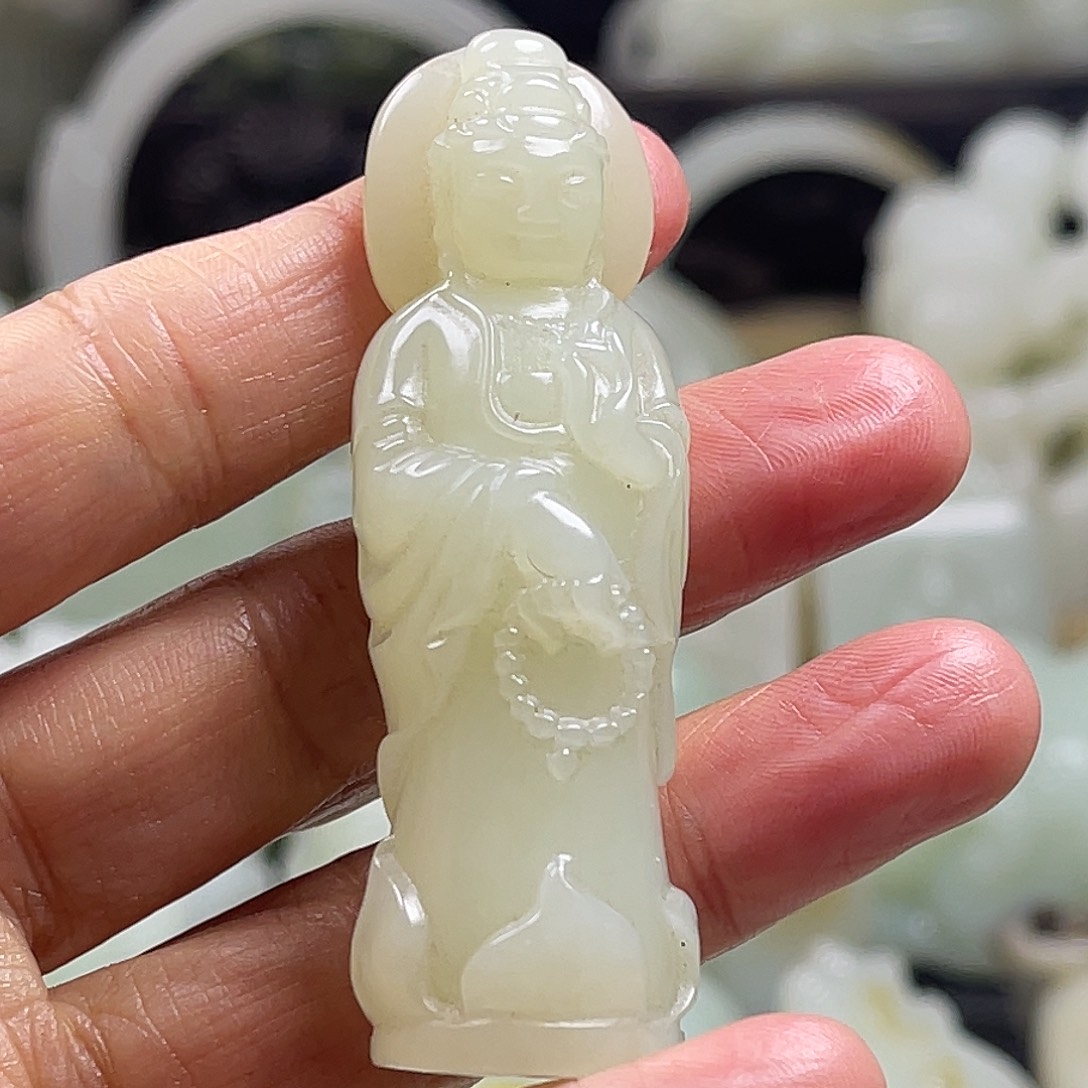 嘟***嘟和田玉（糖玉）未镶嵌挂件