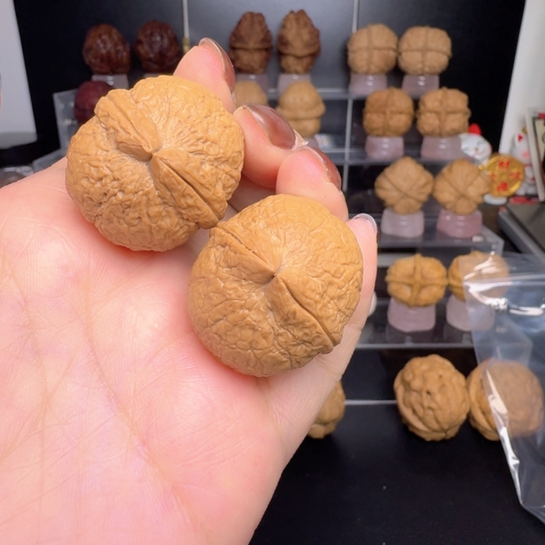 吊坠文玩核桃7号车33尺寸粗筋皇冠