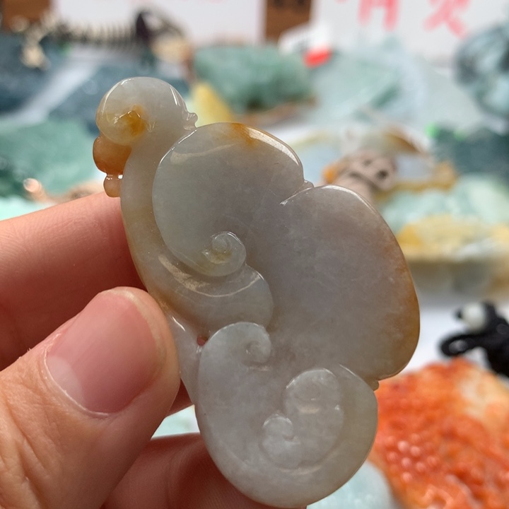 翡翠颈饰未镶嵌保真天然A货翡翠