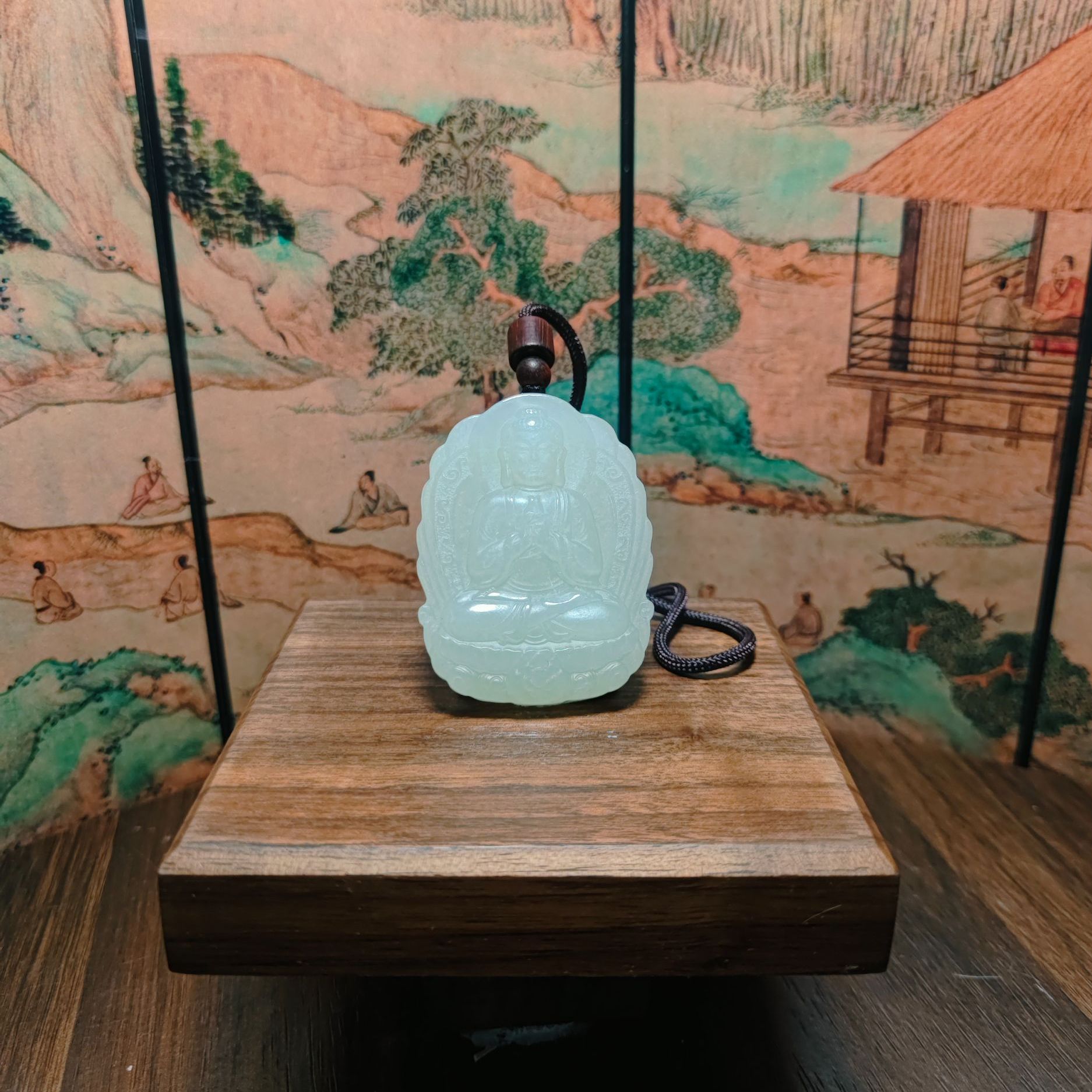 U和田玉大日如来吊坠（羊、猴）0420