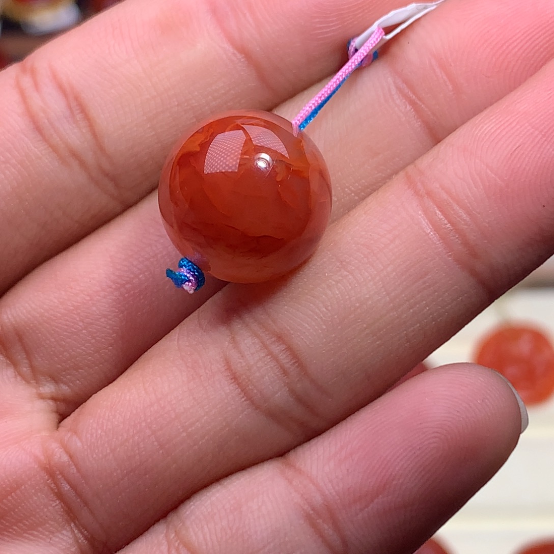 南红玛瑙未镶嵌珠宝半成品单珠