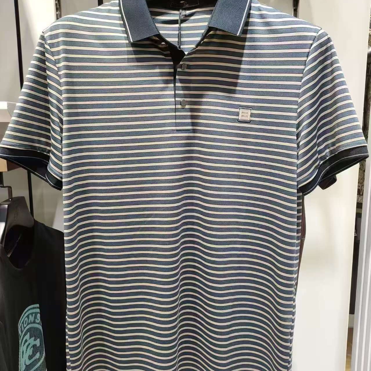 九狼谷 59068 条纹轻熟POLO衫Polo衫条纹男式夏季修身男男士男装