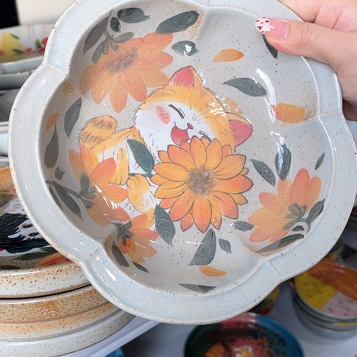 陶景德镇釉下手绘陶瓷 