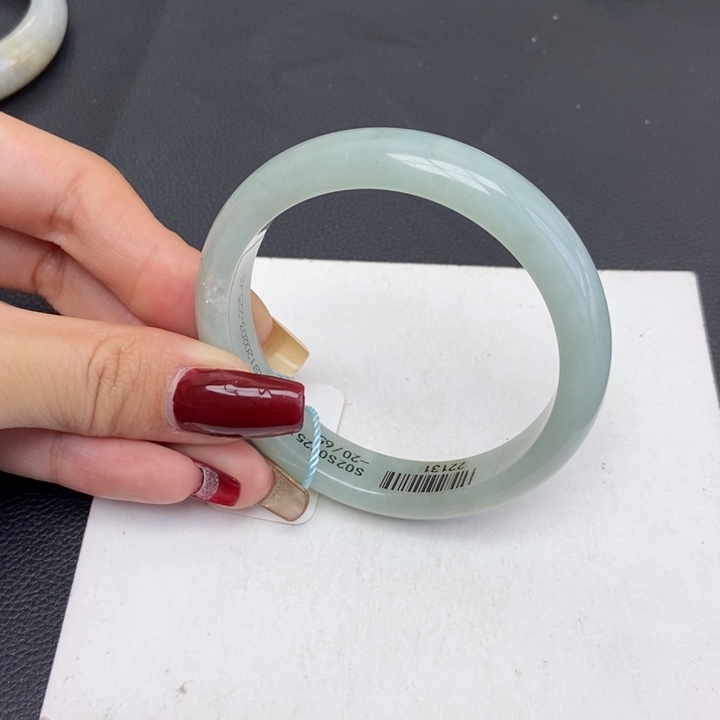 翡翠手镯未镶嵌幸****554-55正圈