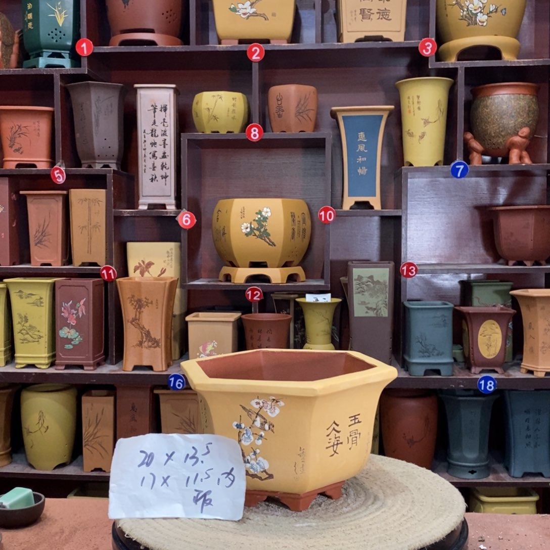 紫砂艺术紫砂花盆