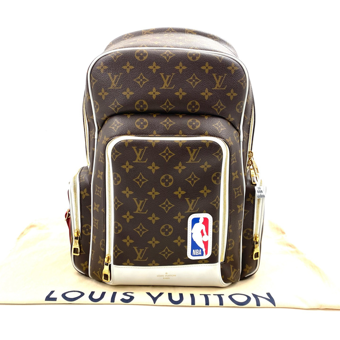 95新 LouisVuitton/路易威登 限量款棕老花NBA双肩包 尺寸36/46 