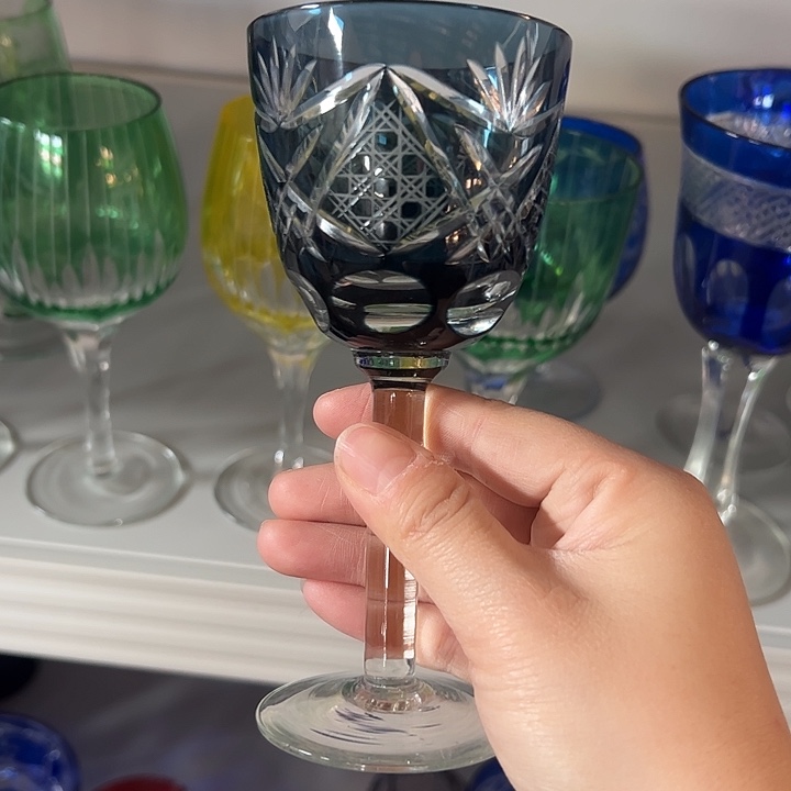 平底款水晶玻璃微瑕一个