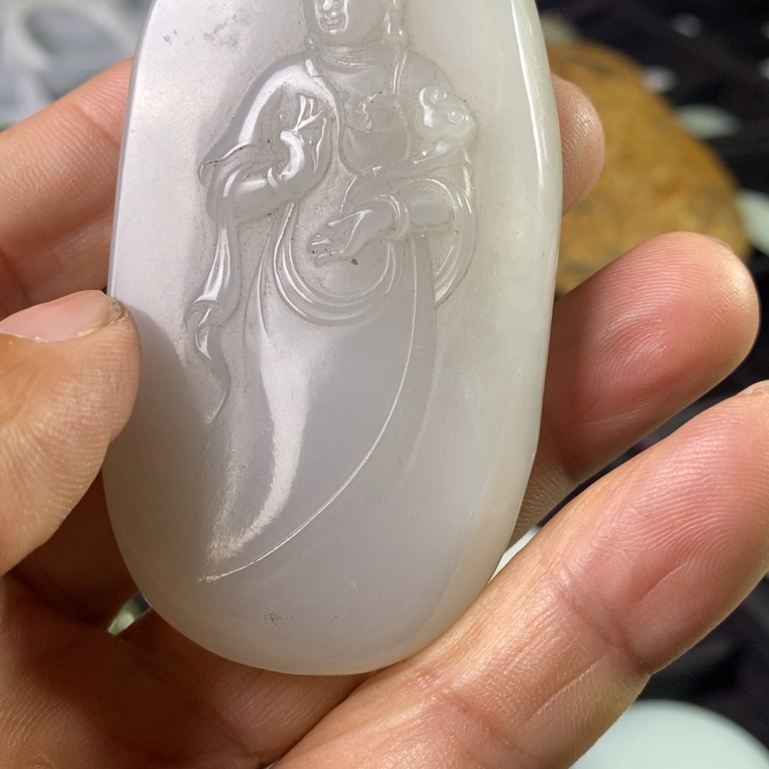 和田玉手镯银S925镶嵌