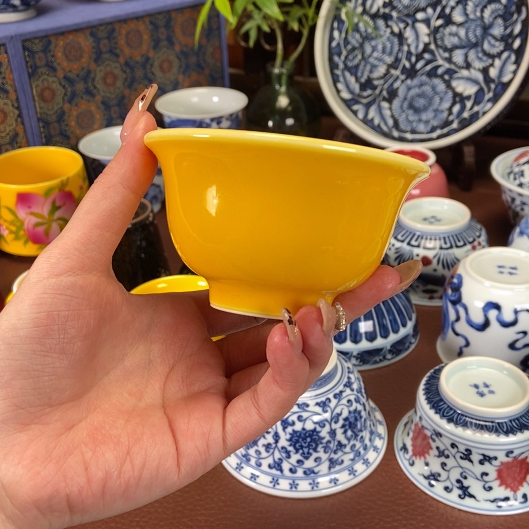 澄观柴窑帝王黄压手