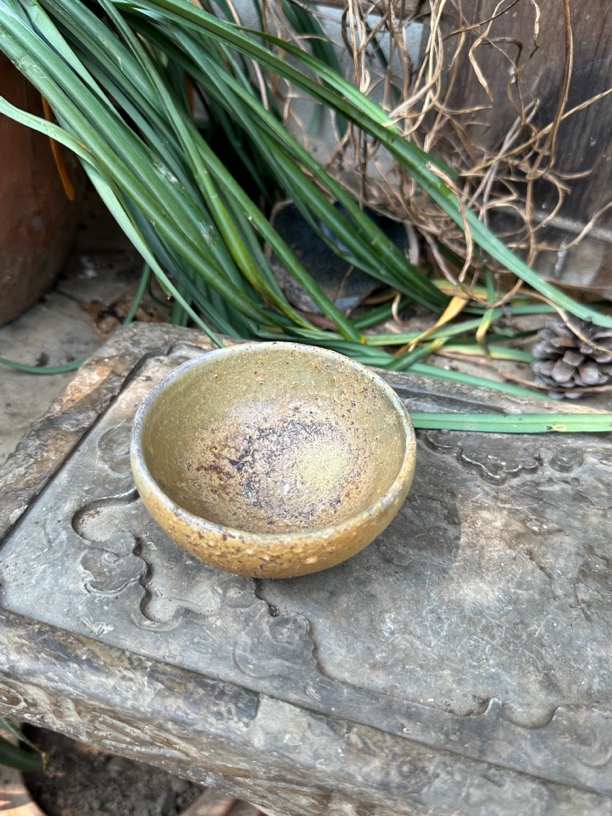 手工落灰烧主人杯复古茶具茶盏柴窑精美全手工陶瓷