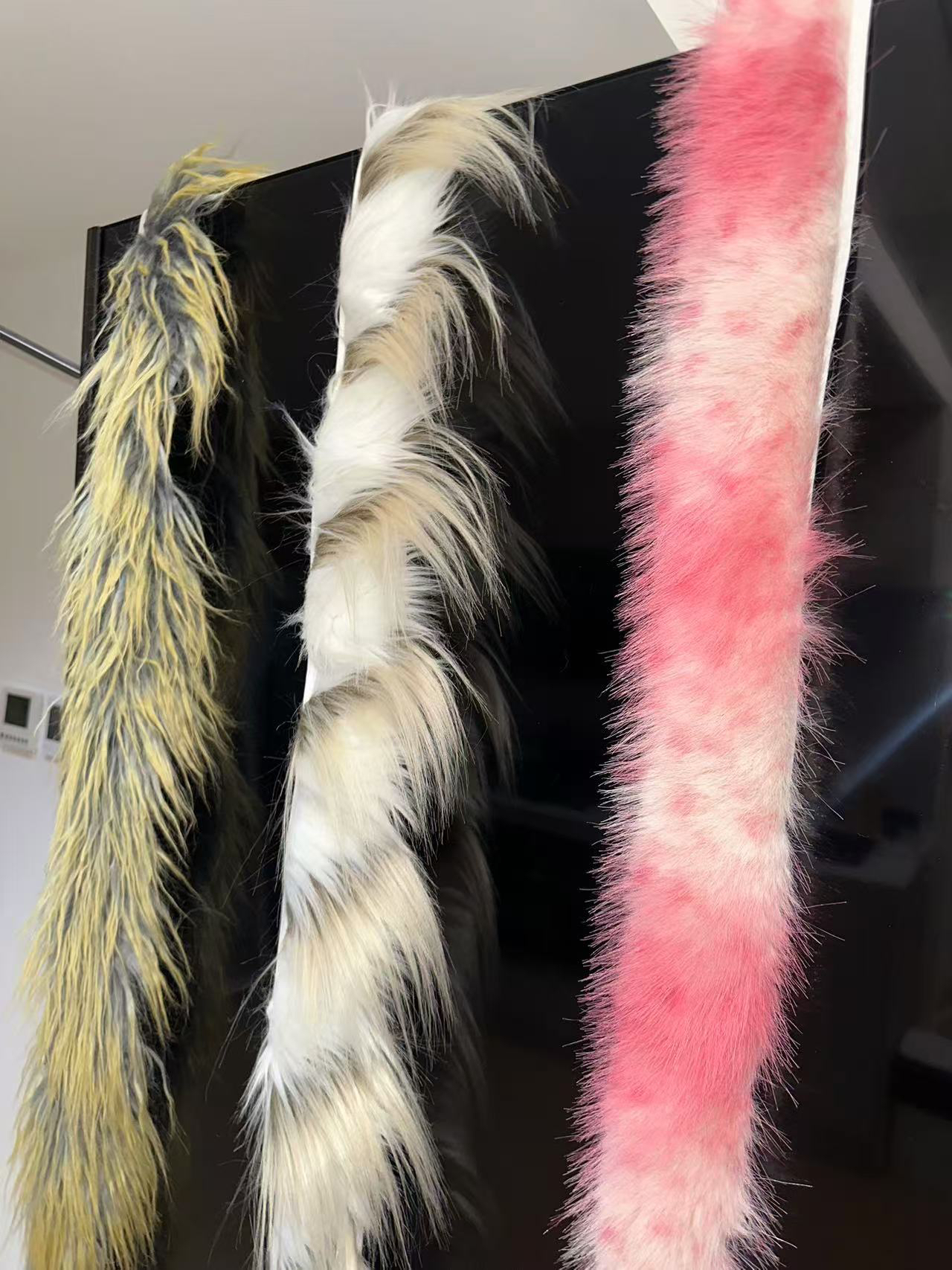 【饰品不退换】Thisiszoom多用途仿貂毛彩色腰带腰链