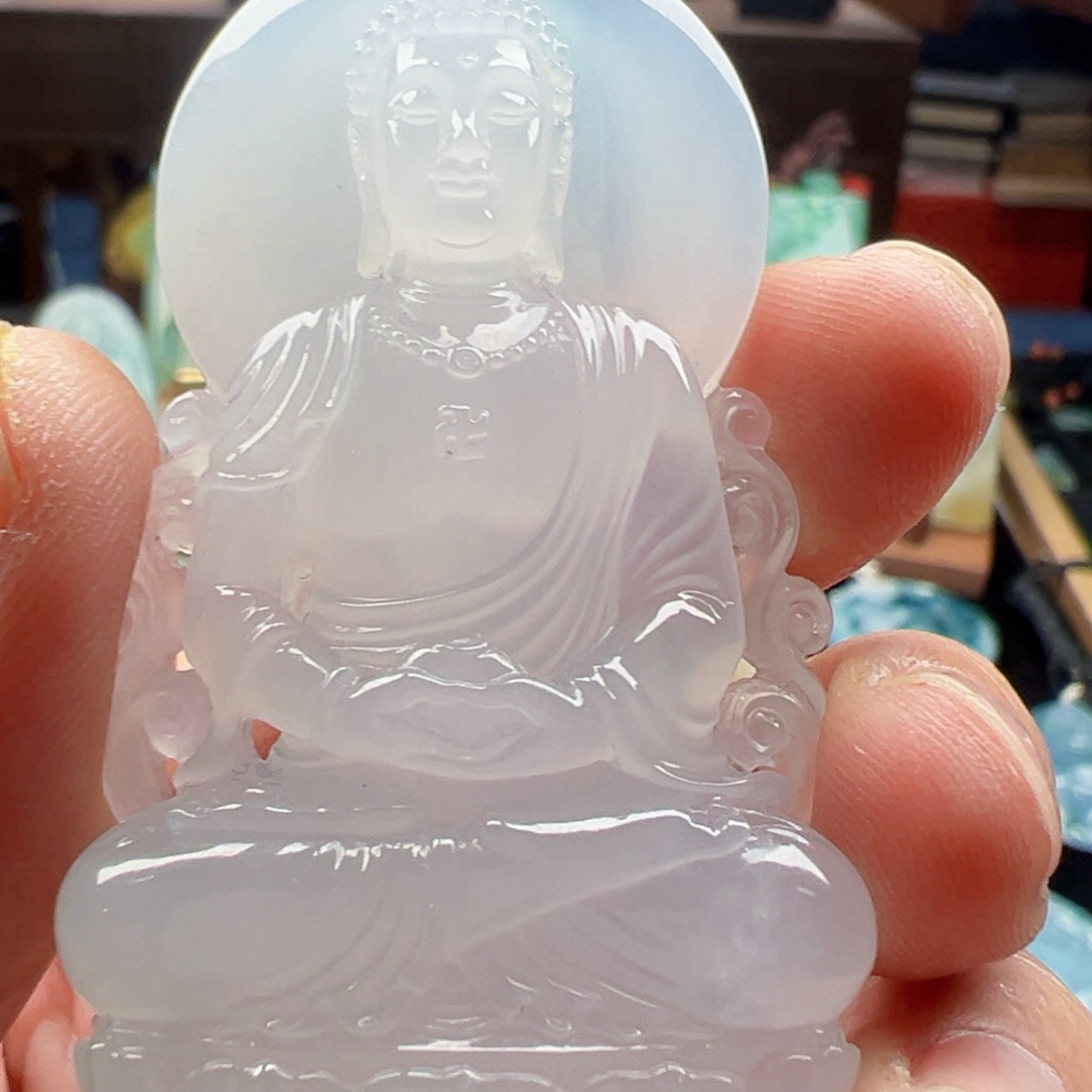 翡翠颈饰未镶嵌范天然缅甸翡翠吊坠