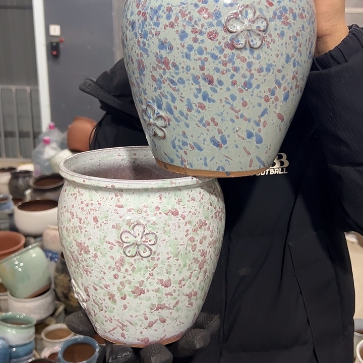 高度21口19 粗陶花盆