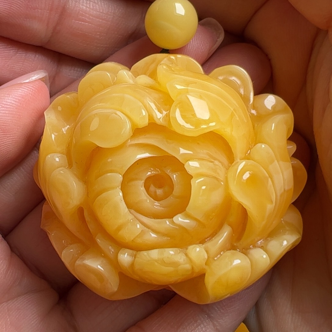 蜜蜡毛衣链未镶嵌无优化