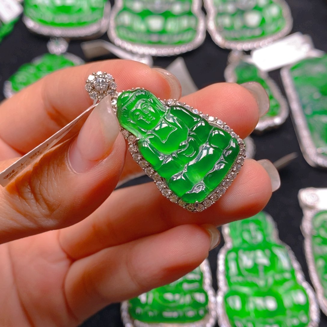 翡翠颈饰银S925镶嵌888888888