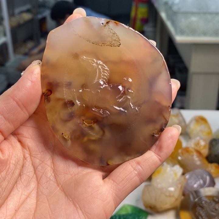 玛瑙/玉髓吊坠(不含链)未镶嵌