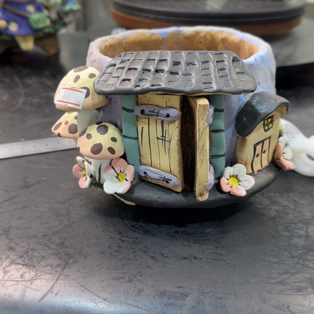 ****陌本默花器麦饭石花盆瑕疵盆