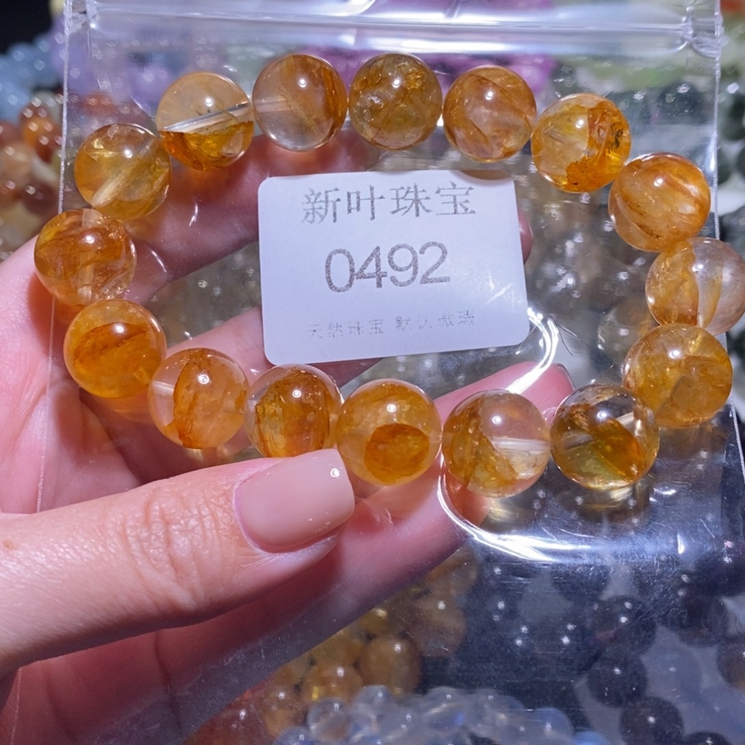 手链未镶嵌水晶黄浇花