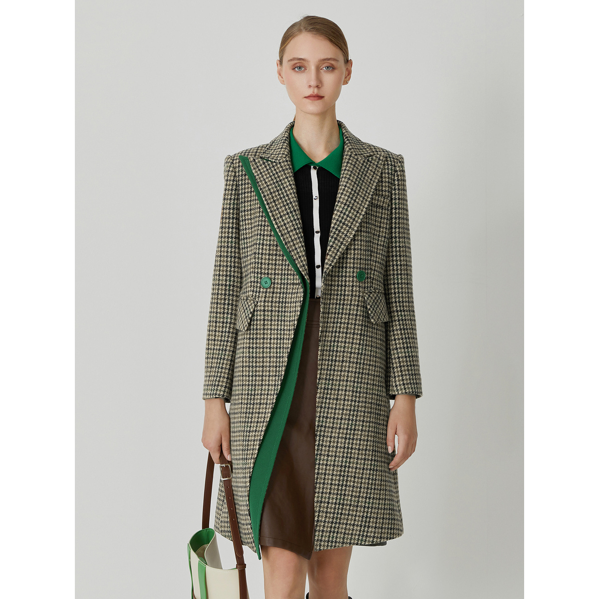 【丽公主专属】莱芙·艾迪儿时尚百搭秋冬新款毛呢外套1W4D14132