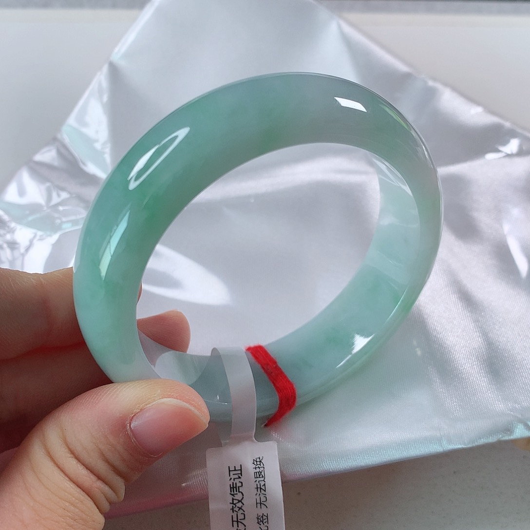 翡翠手镯未镶嵌宽版轮胎镯 ⑨⑧