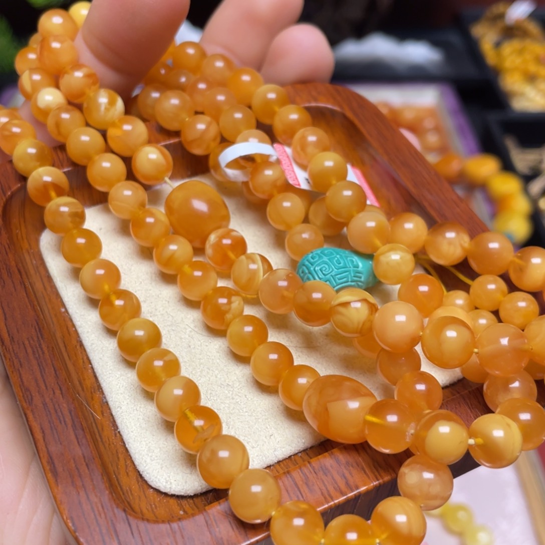 蜜蜡手链未镶嵌手串