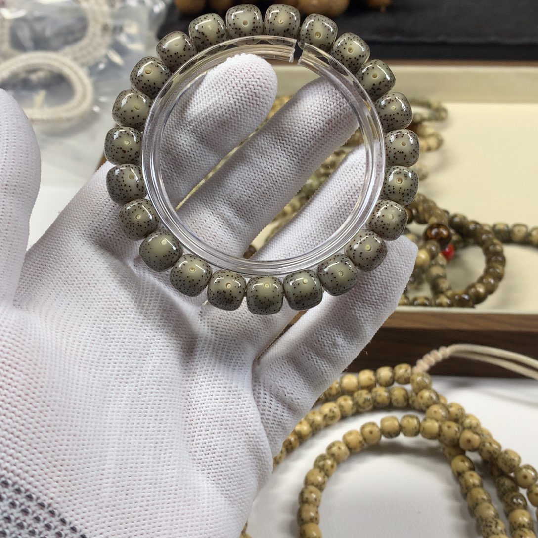 星月菩提吊坠10糯冰奶奶灰