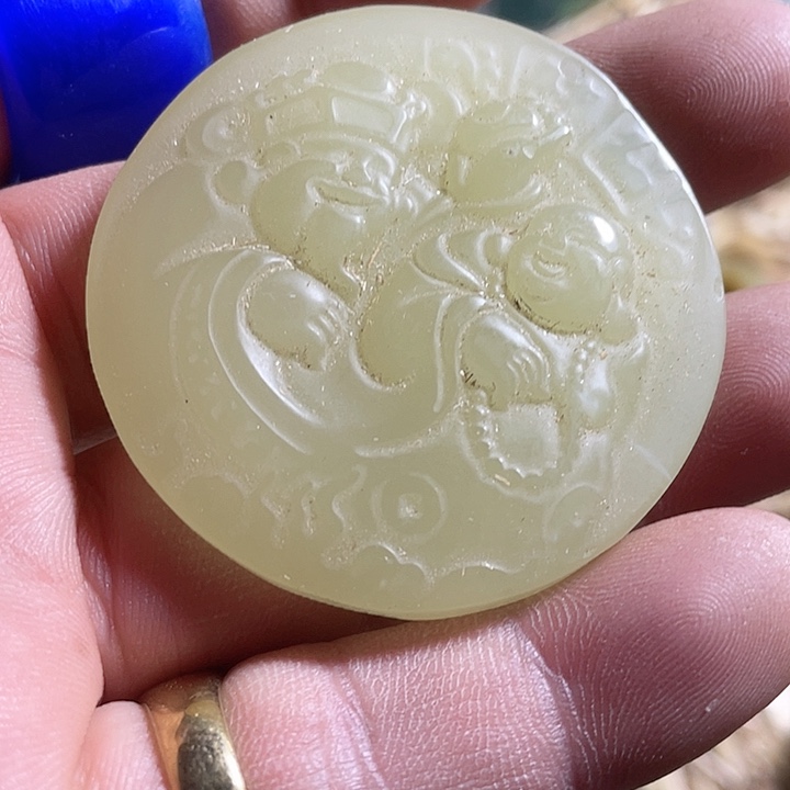 和田玉（糖玉）挂件未镶嵌