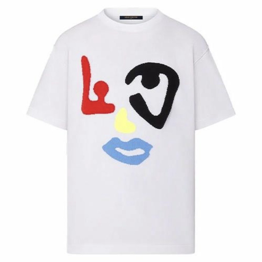 全新未使用 LouisVuitton/路易威登 /S码/几何图笑脸短袖