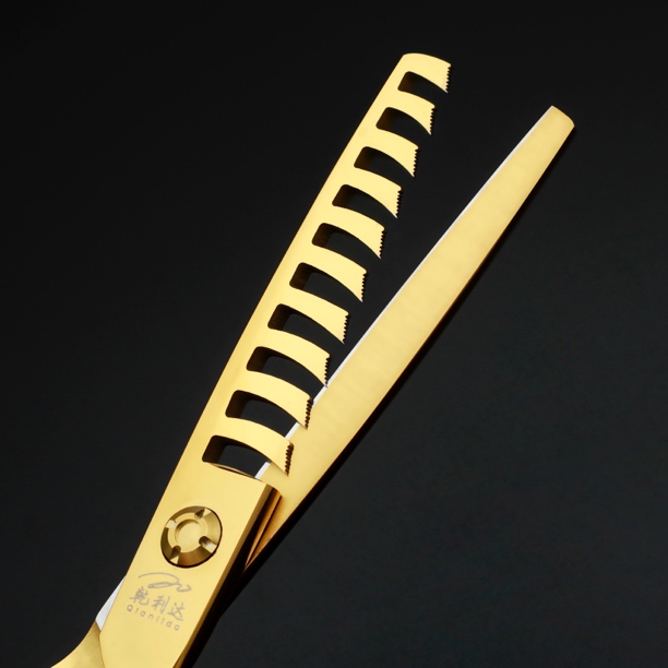 乾利达正品黄金鱼骨剪理发店美发师专用快剪修边锋利