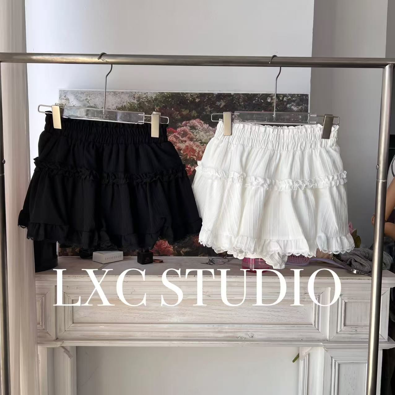 YA-花边芭蕾·怒推自留大长腿既视感花苞内衬短裙【9857】