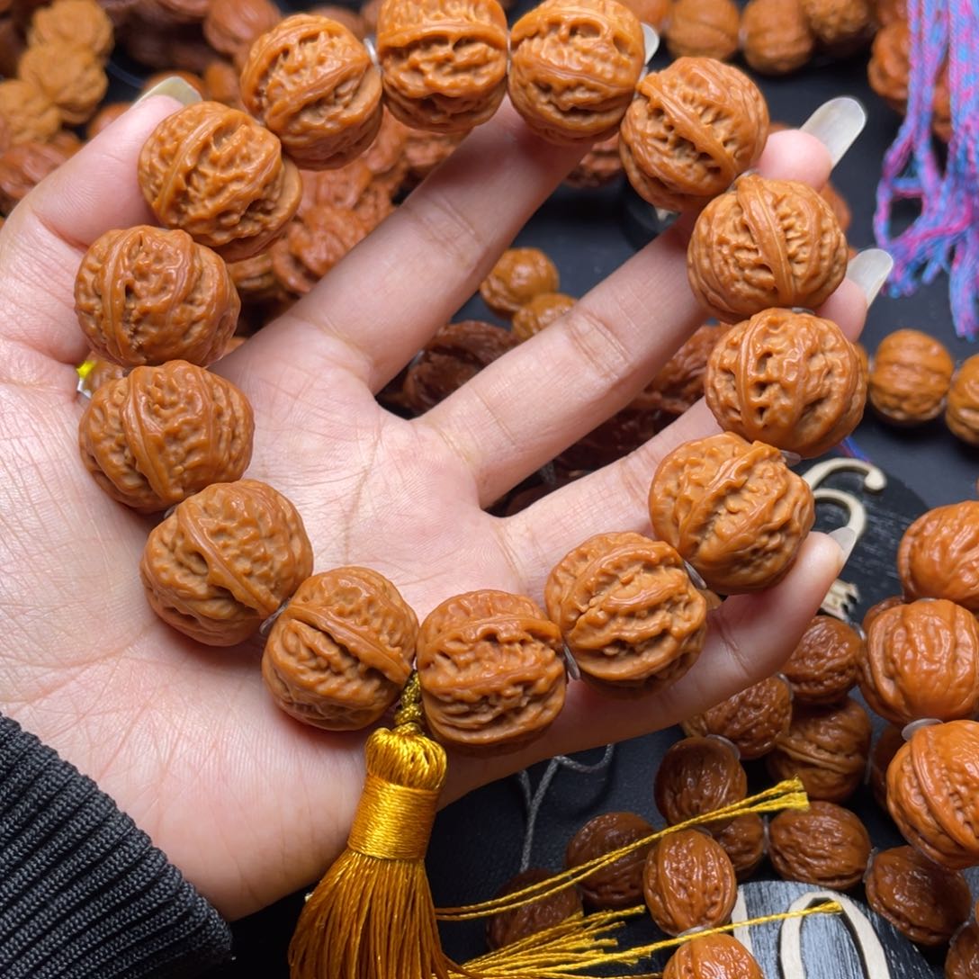 文玩核桃手串白**鸟粗筋111