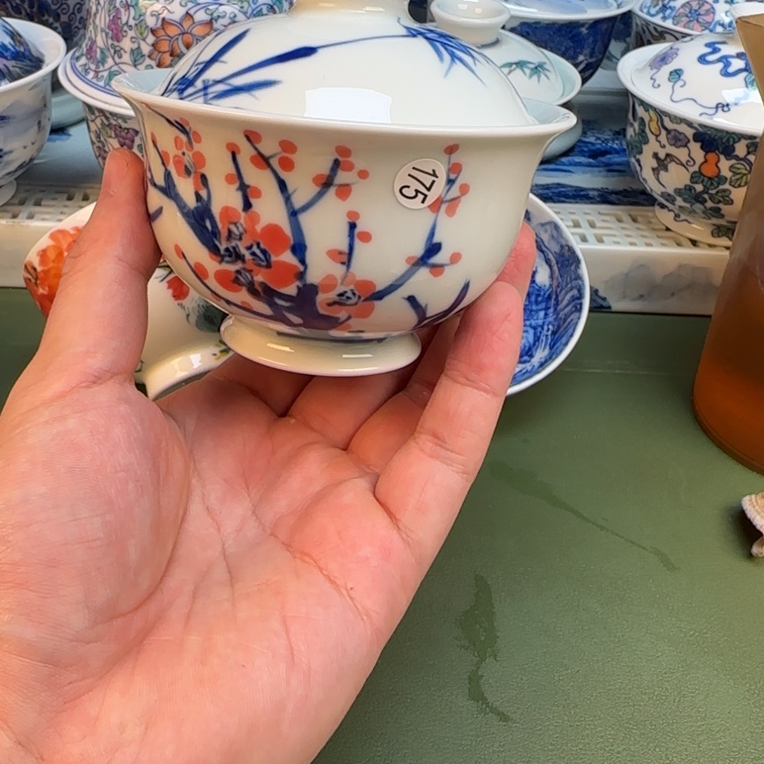 彦祖纯手工手绘茶具175