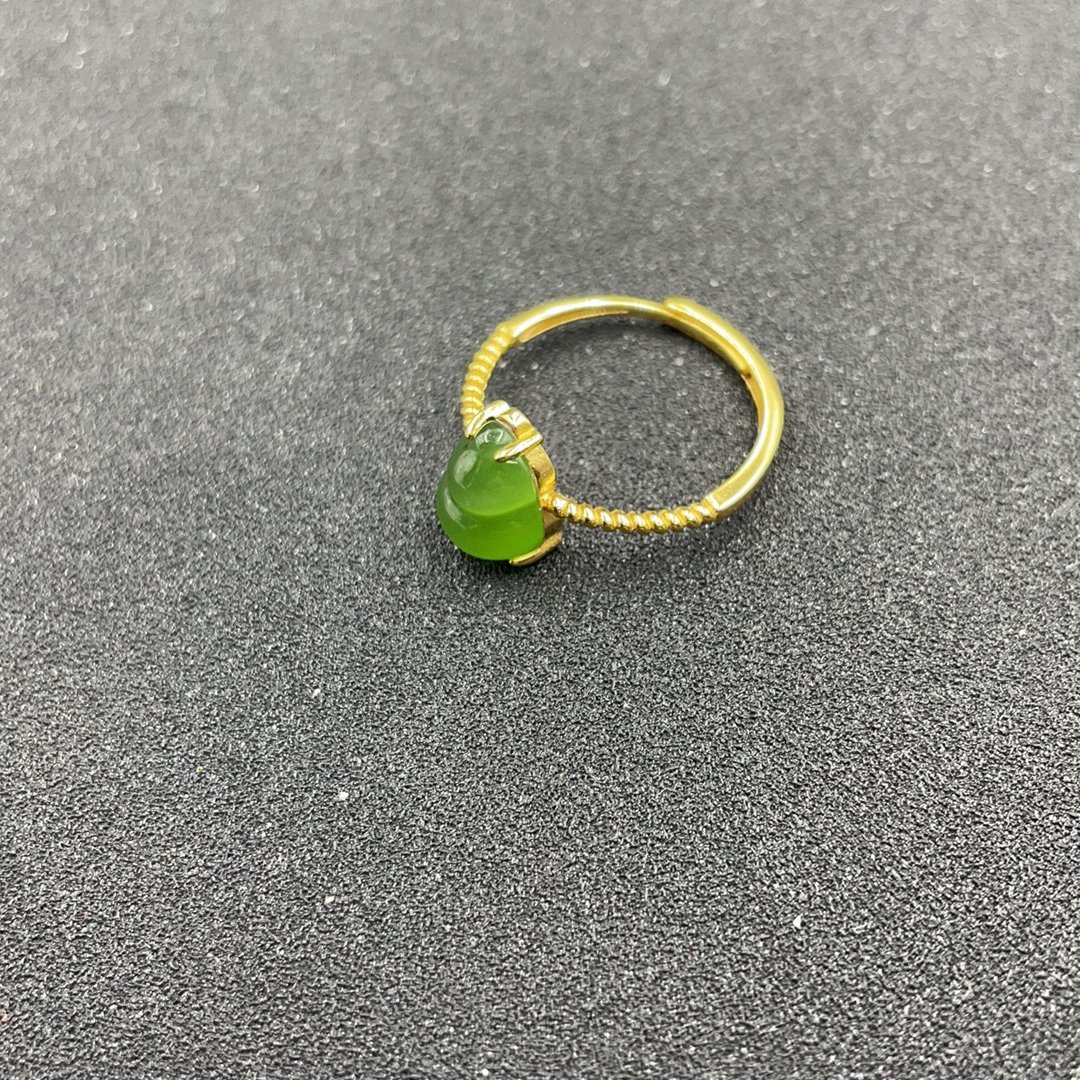 BY0204FWJB标07 和田玉葫芦戒指