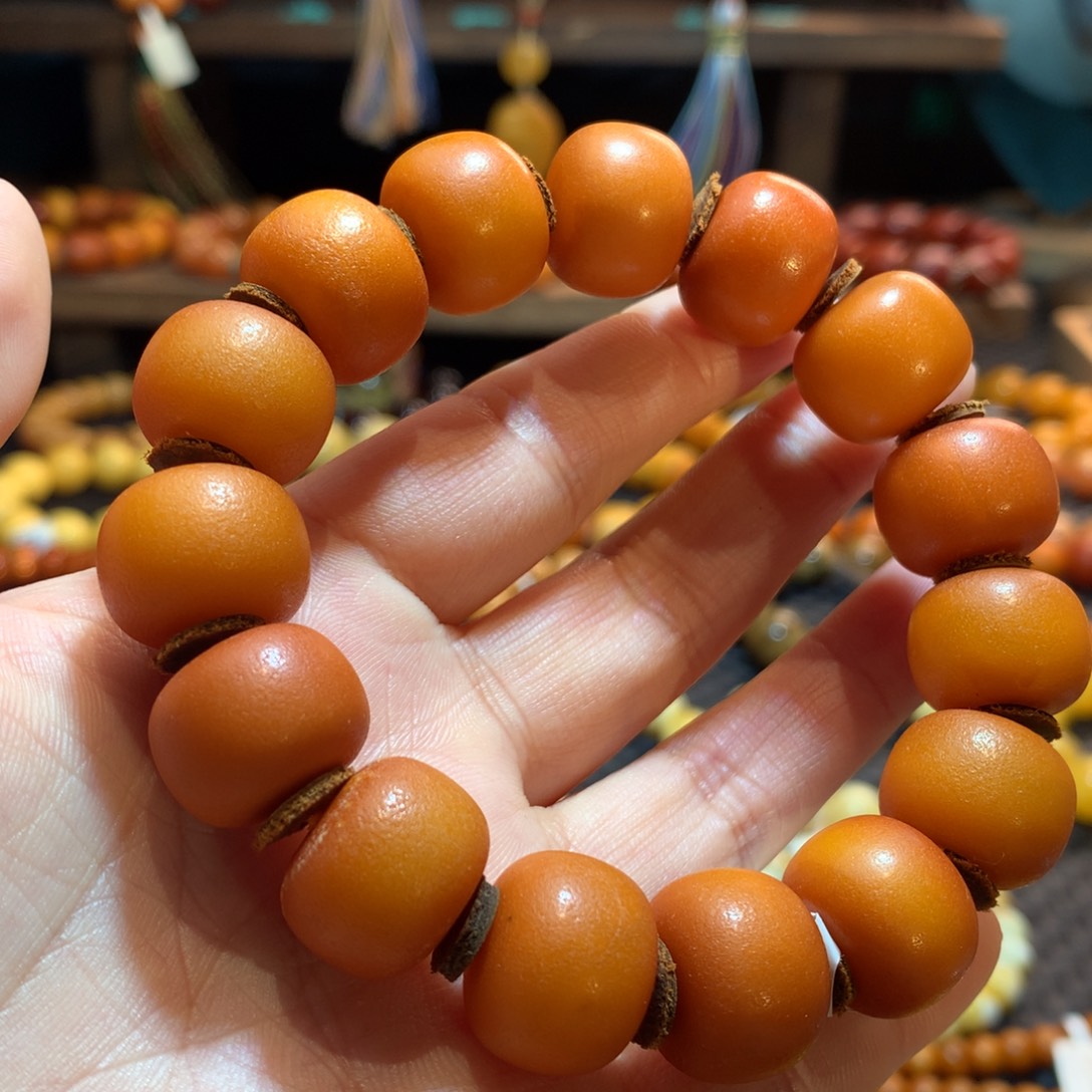 蜜蜡未镶嵌手串蜜蜡手串