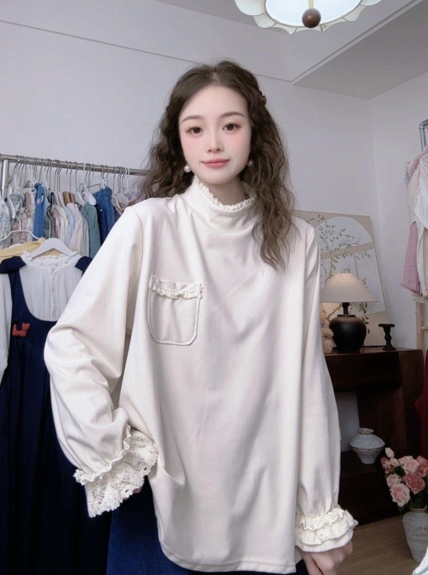 【口袋打底】25新秋冬韩系叠穿必备打底秋冬长袖T恤百搭显瘦保暖