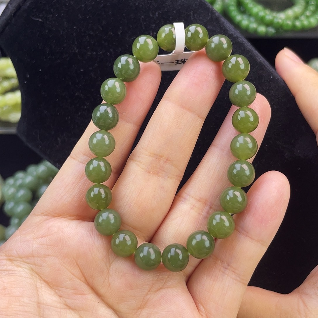 和田玉未镶嵌手链1