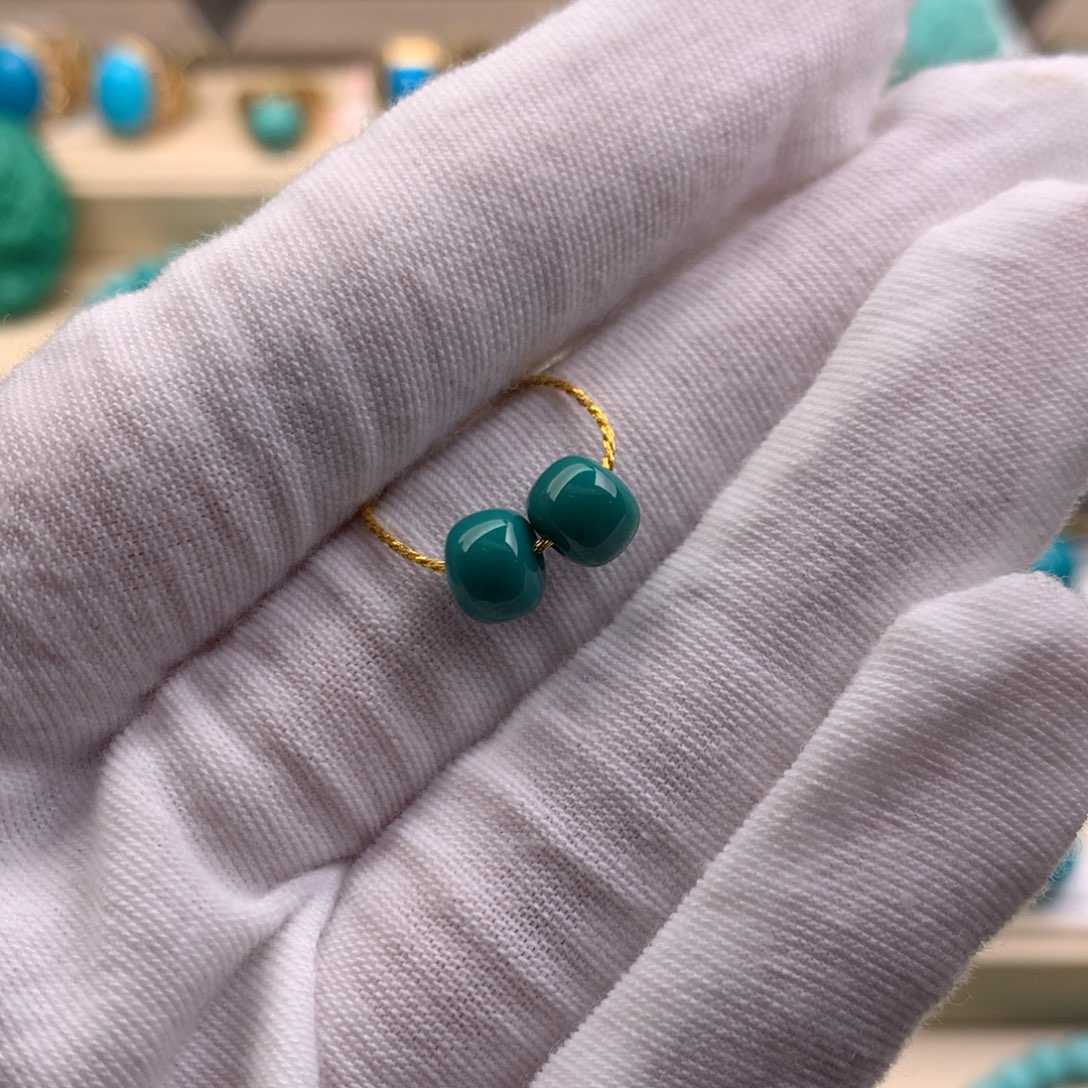 未镶嵌绿松石珠宝奇石6.7-5.4