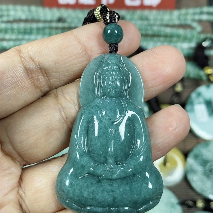 【闪购商品】翡翠颈饰未镶嵌玉吊坠翡翠玉素衣观音