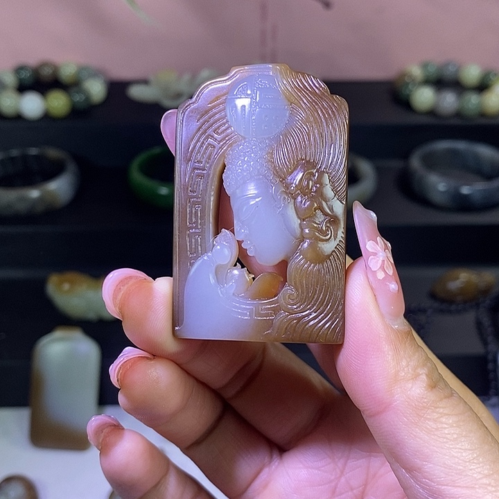 和田玉未镶嵌挂件