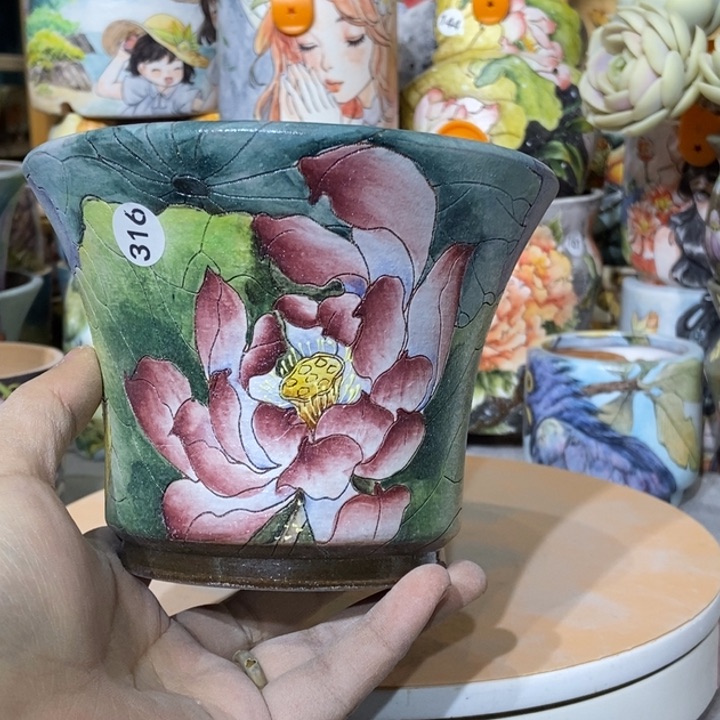 红陶景德镇艺术手绘作品